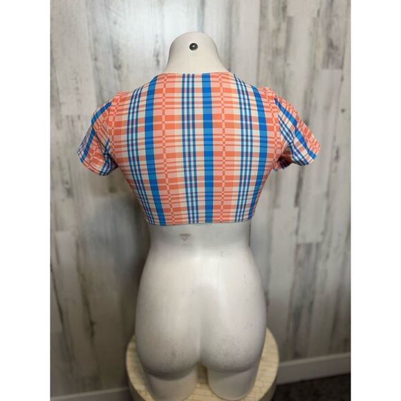 Red and blue crop top - Picture 3 of 5